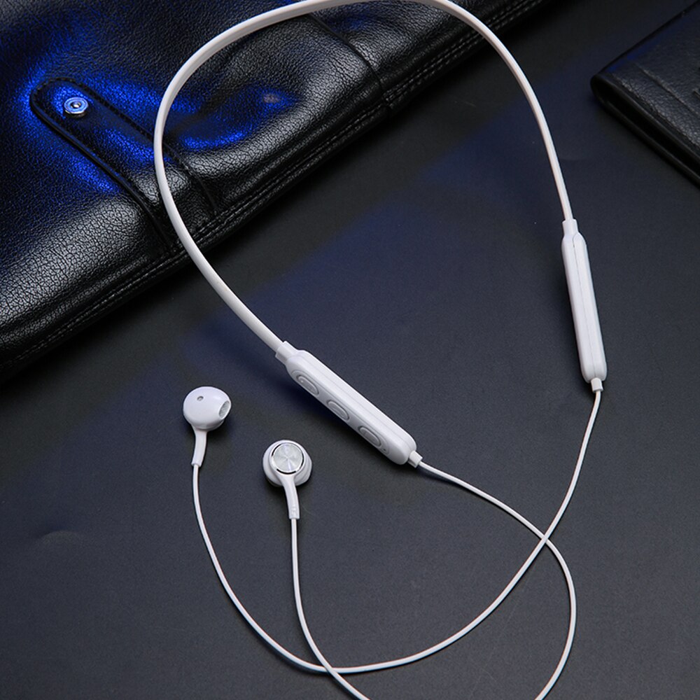 Écouteurs Bluetooth magnétiques sans fil, oreillettes stéréo, musique, tour de cou, pour téléphone portable