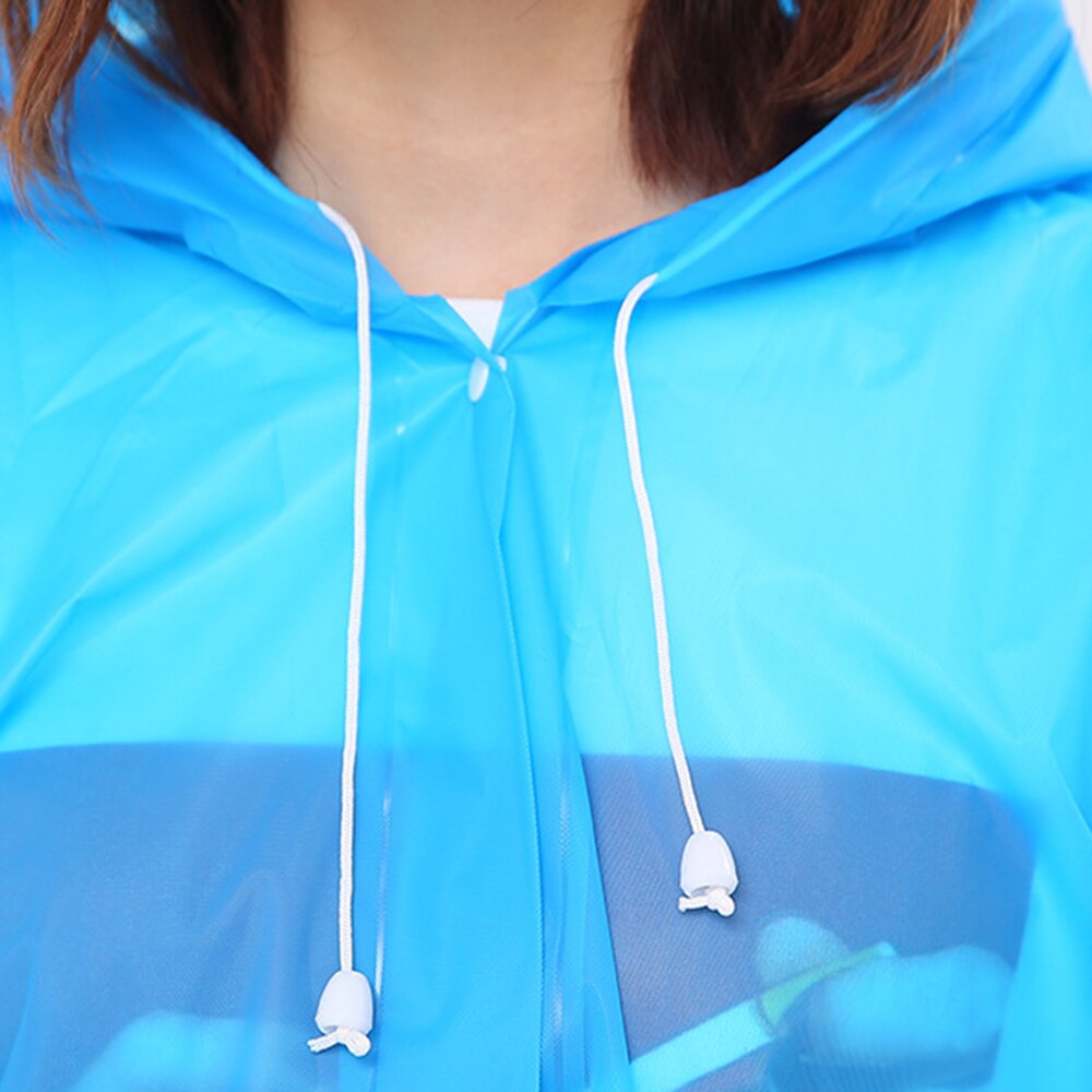 Mode Vrouwen Mannen Peva Transparante Regenjas Herbruikbare Ondoordringbare Regenjas Reizen Camping Moet Regenjas Unisex