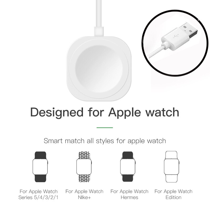 Kuulaa Draadloze Oplader Voor Apple Horloge 5 4 3 2 1 Snel Opladen Dock Voor Apple Iwatch Serie 5 4 3 2 Apple Horloge Hermes Editie
