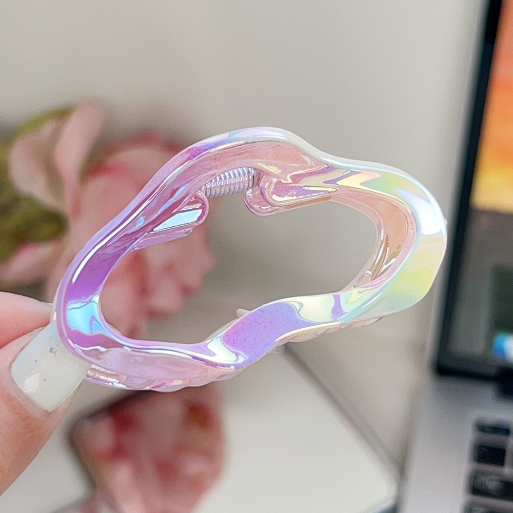 YHJ Linda garra para el cabello de Color gelatina, degradado de verano, pinzas para el cabello de plástico, accesorios para el cabello para mujeres y niñas: Azul