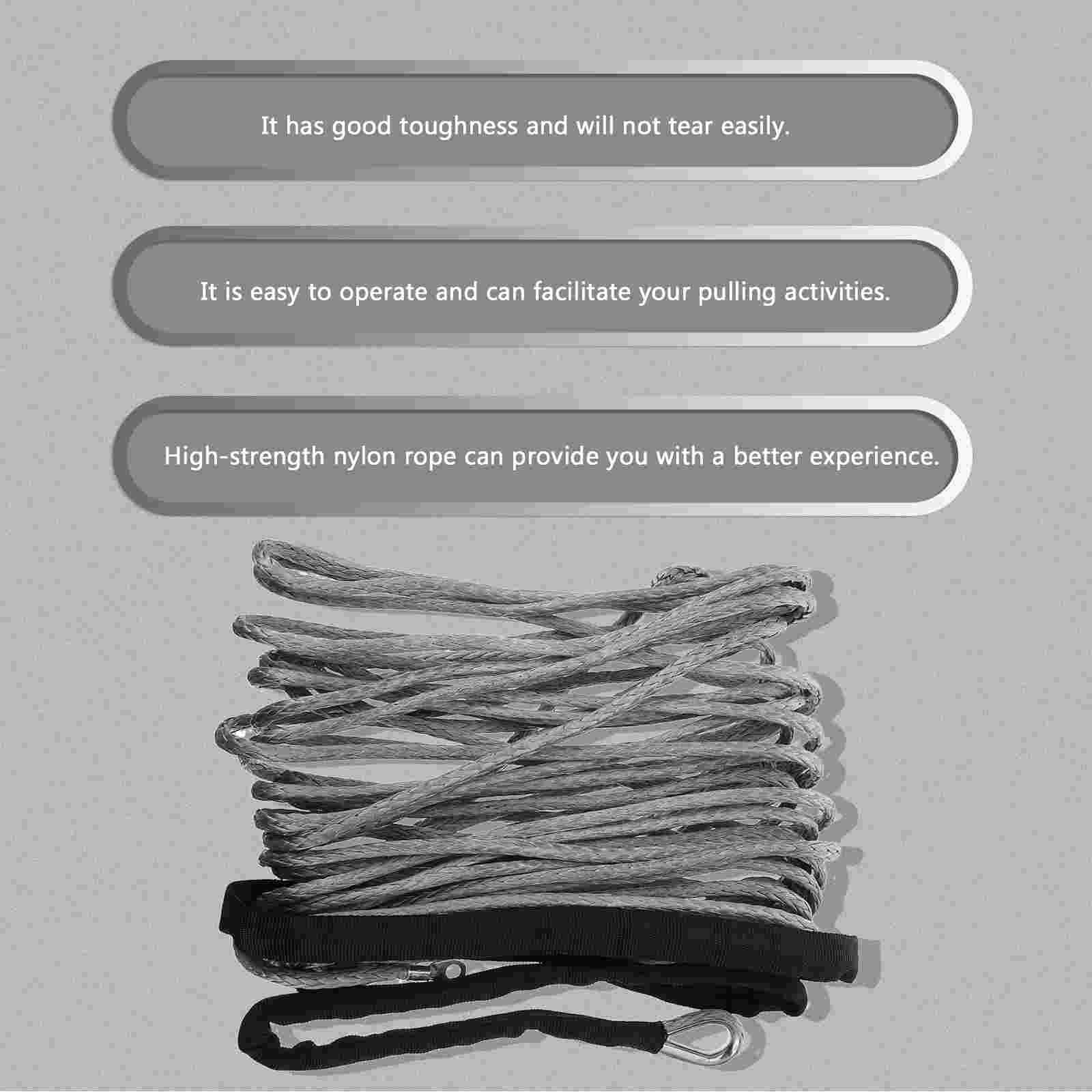 1Pc Durable Practical Heavy Duty Trailer Rope Tow Cable Tow Strap Traction Rope for Car