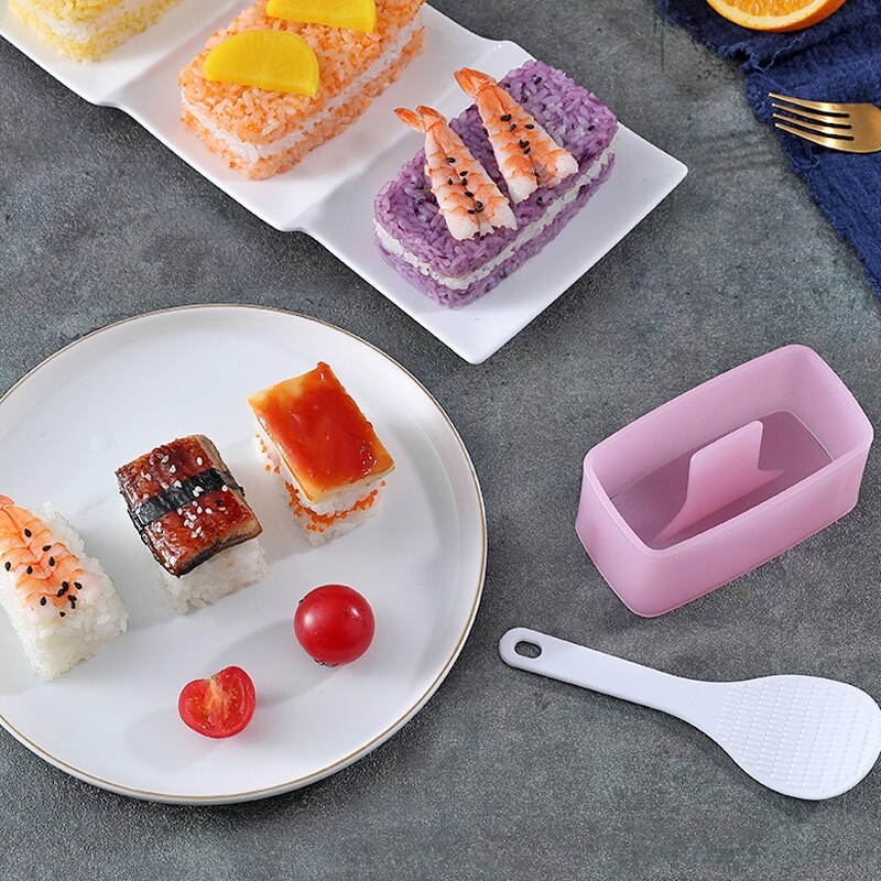 1 stk spam musubi form non-stick rektangulær sushi maker form gør-det-selv sushi risbold køkken musubi maker onigiri presseform