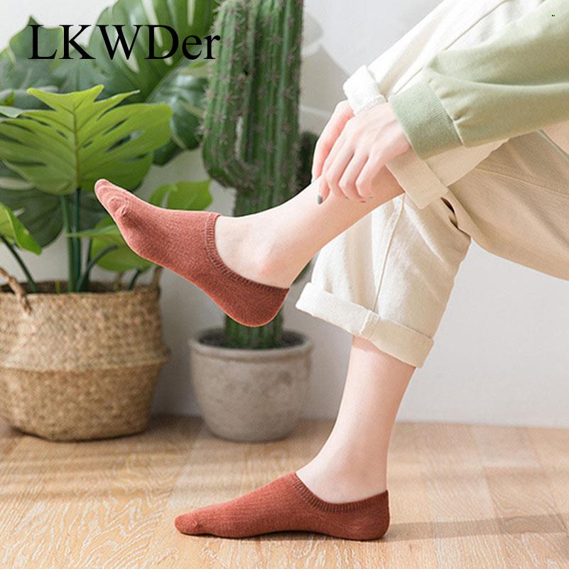 3 Pairs/lot Womens Cotton Invisible No Show Socks Short Socks Cute Thin Ankle Boat Socks Non-slip Summer Silicone US $ 5