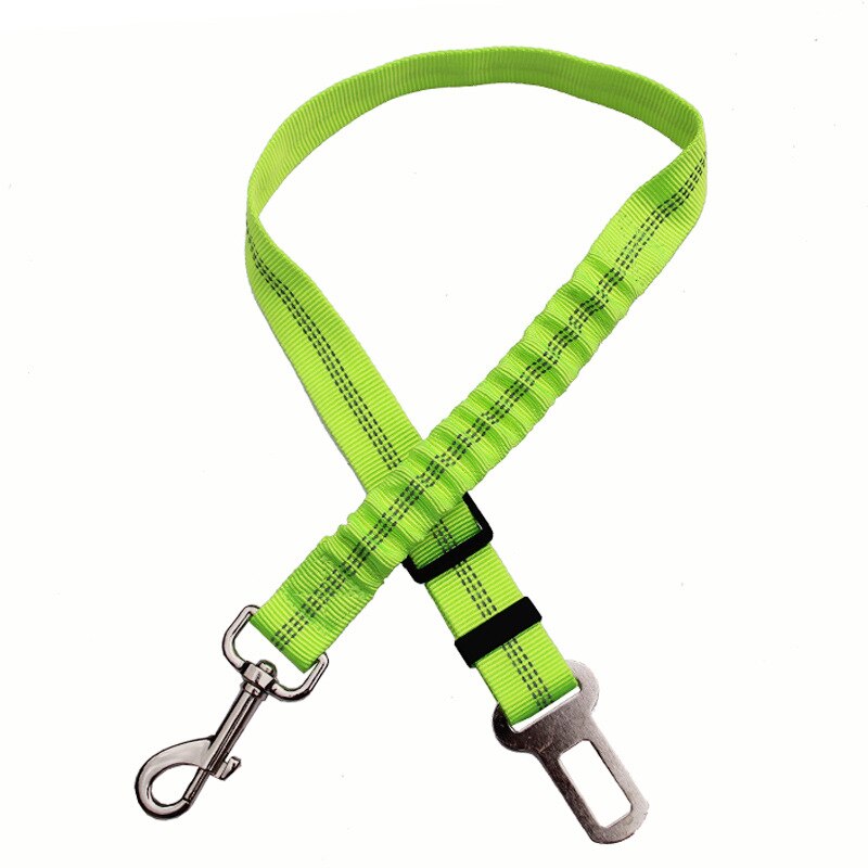 Pet Hond Kat Autogordel Verstelbare Harnas Veiligheidsgordel Leash Voor Small Medium Honden Reizen Clip Dierbenodigdheden Hond Accessoires puppy: green