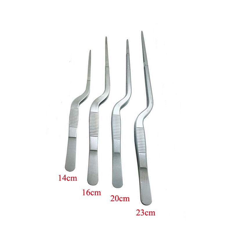 Pinzas atraumaticas de acero inoxidable, pinzas curvadas, limpiador de pestañas, 3 unids/set por juego