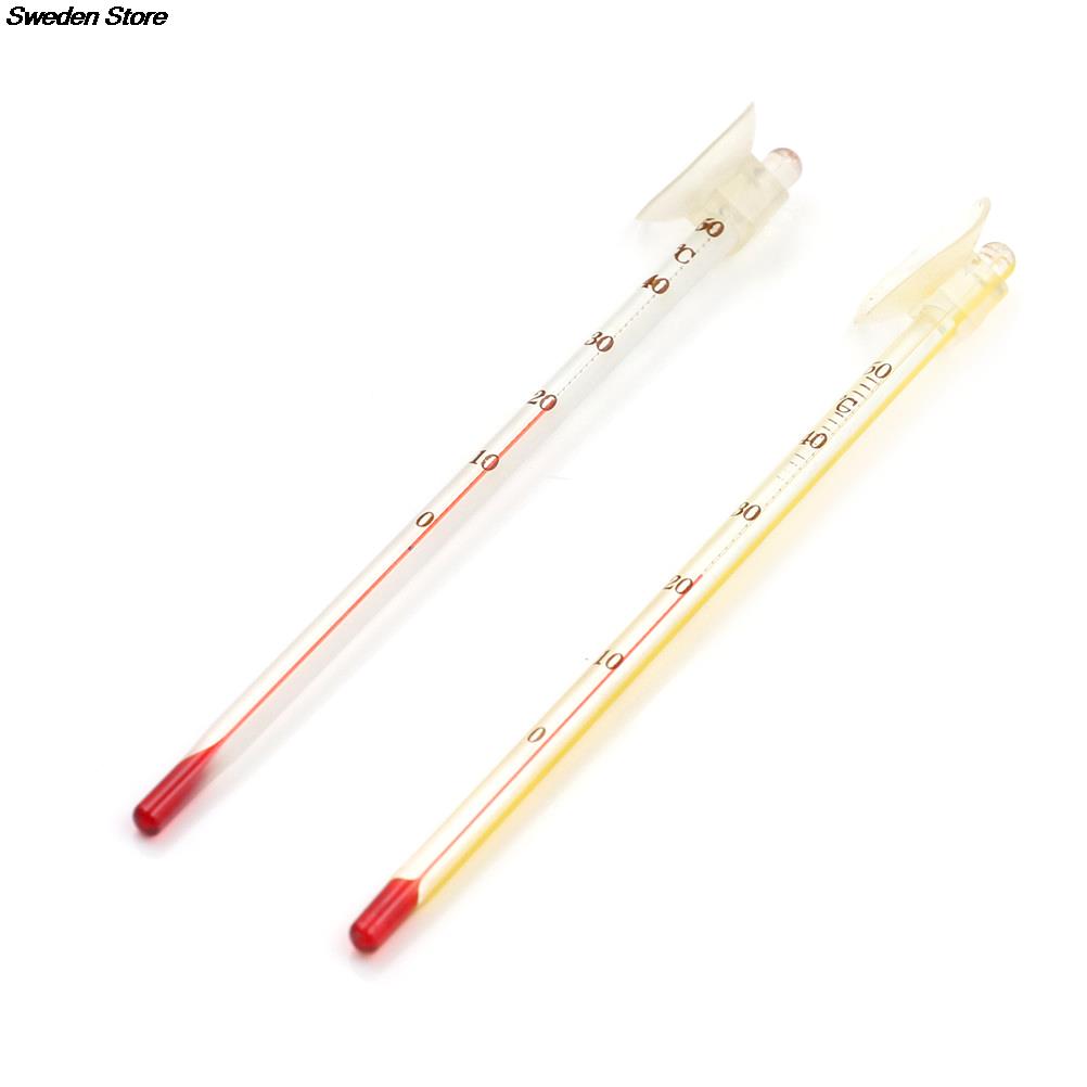 14Cm Hydrometer Aquarium Glas Aquarium Thermometer Aquarium Dompelpompen Glazen Thermometer Met Zuignap