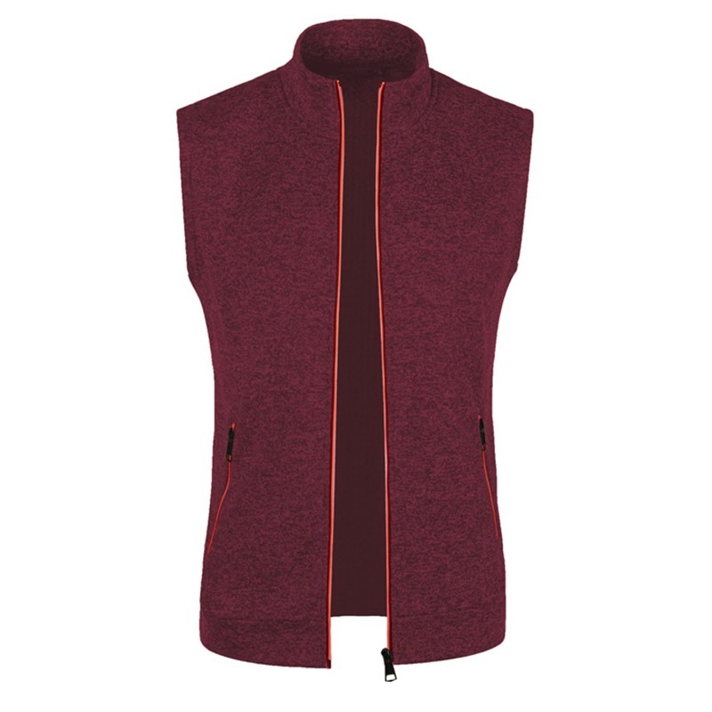 Cappotti senza maniche con cerniera da uomo autunno maglioni dolcevita da esterno traspirante tinta unita streetwear giacca gilet uomo top atletici