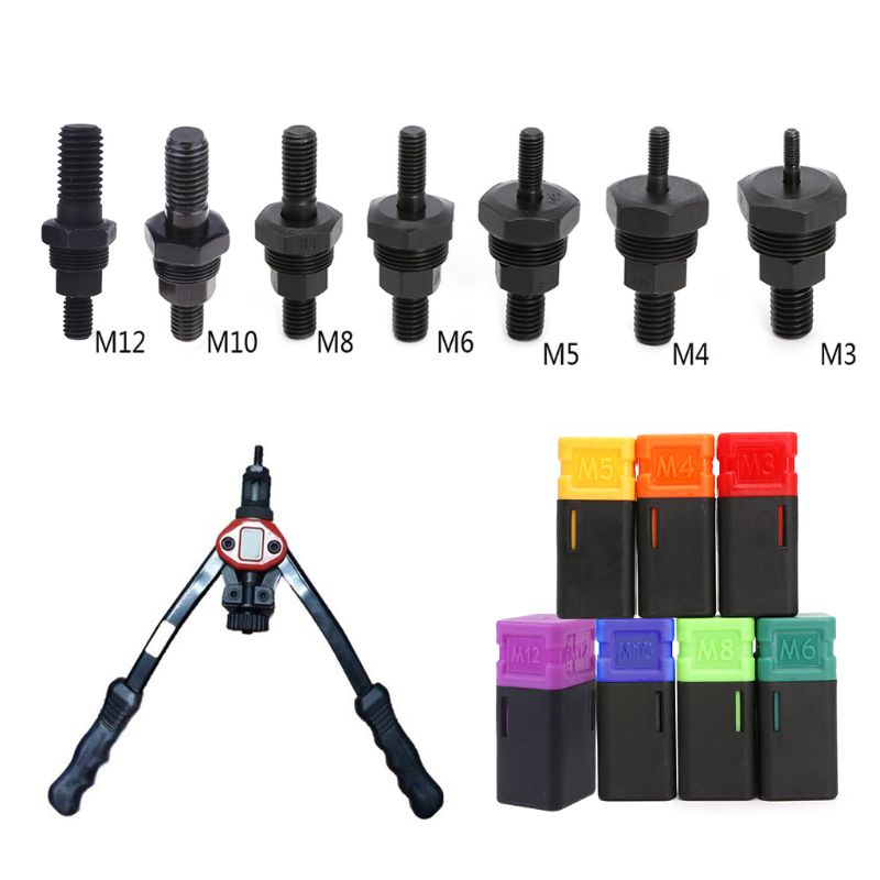Riveter Part Threaded Mandrel Replacement For Hand Nut Metric M3-M12