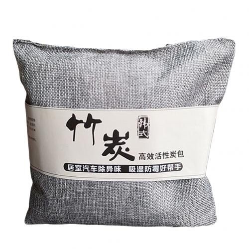 Air Purifying Bags Nature Fresh Charcoal Bamboo Air Purifying Bag Mold Odor Purifier Activated Carbon Air Purifying Bag: Black