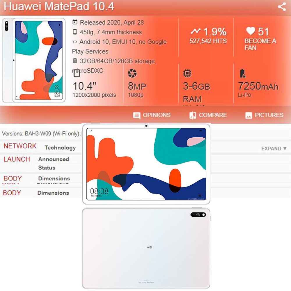 Coque de protection intelligente, support pliable, pour tablette Huawei MatePad 10.4 BAH3-W09 BAH3-AL00 10.4