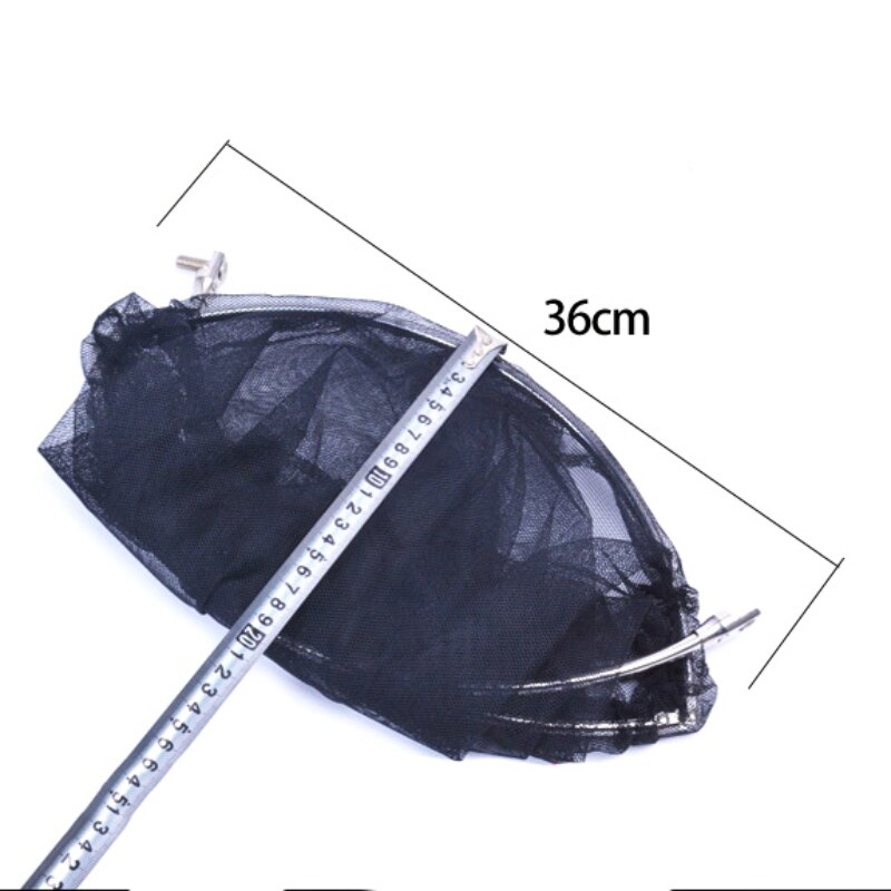 Roestvrij Stalen Frame Vissen Folding Net Brail Hoofd Ronde Kleine Mesh Vissen Hand Schepnet Hoofd Vissen Accessoires