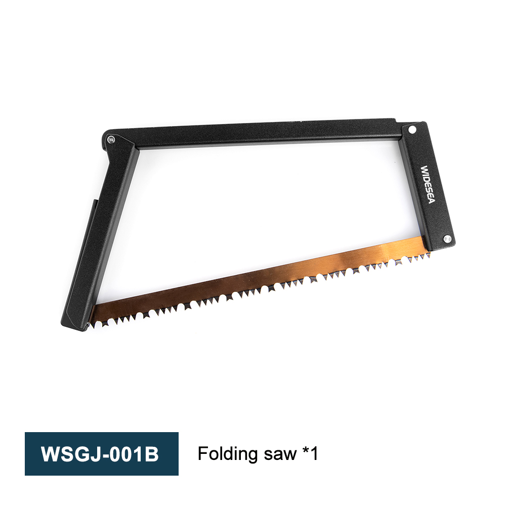 Widesea hopfällbar såg camping bärbar 32cm st mangan bågfil med förvaring hopfällbar skogsbruk utomhusverktyg för trä 4pc st: Silver-