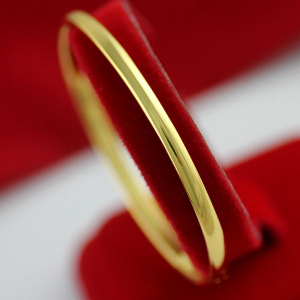 Pulseira de pulseira de ouro amarelo oval