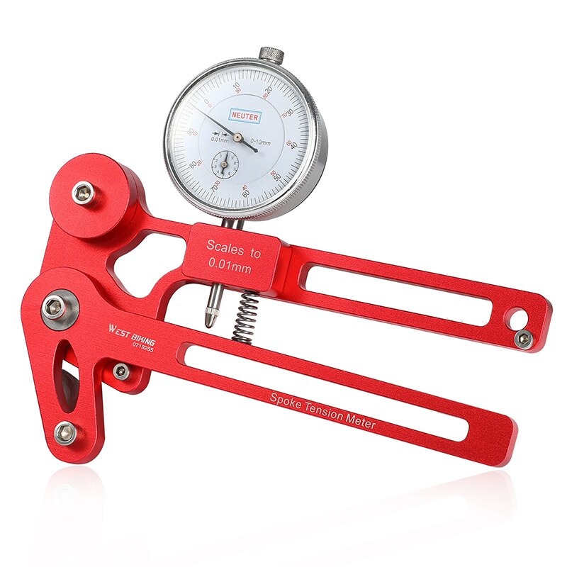 Westen RADFAHREN Fahrrad Speichen Spannung Tester Meter Tensiometer Rad Bauherren Reparatur Werkzeug Präzision Speichen Prüfer Fahrrad Anzeige: Ursprünglich Titel