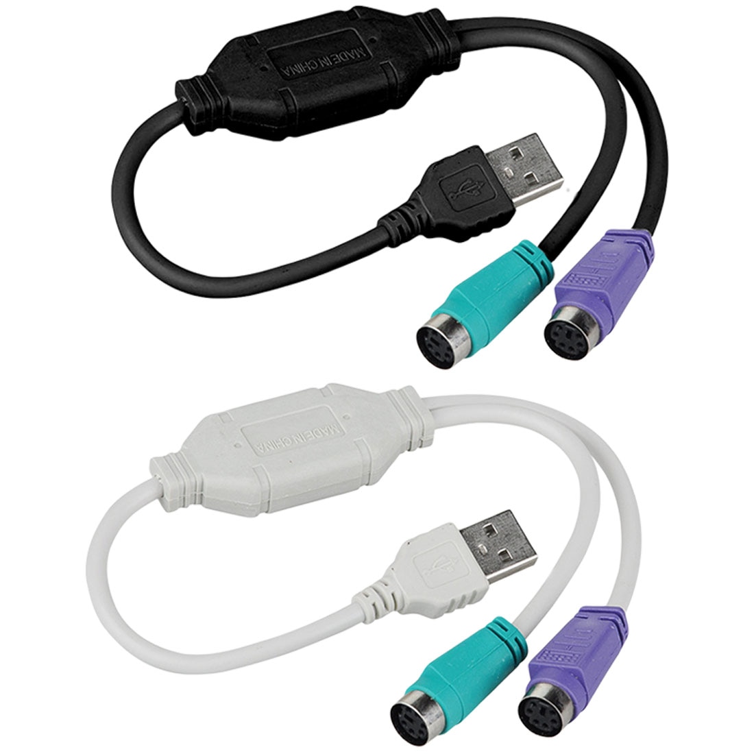 1 stks 2 Kleuren USB Male Naar PS/2 PS2 Vrouwelijke Converter Kabel Snoer Converter Adapter toetsenbord