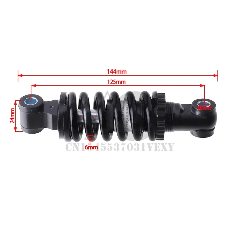 Amortiguador de bicicleta plegable para bicicleta de montaña, 125mm, vejiga trasera eléctrica, amortiguador de bicicleta suave