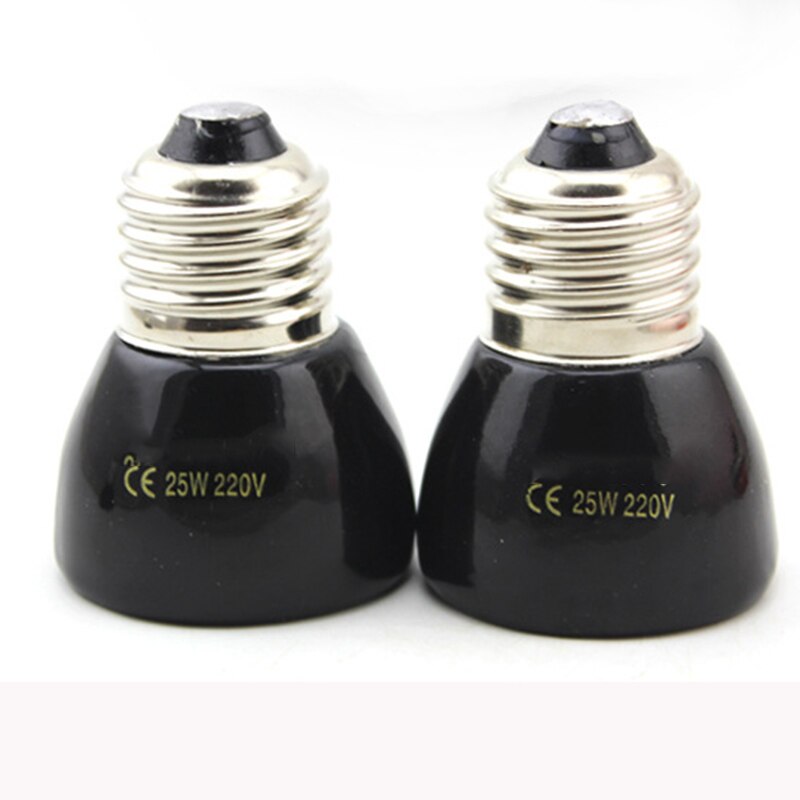 25W/50W/75W/100W Ceramic Pet Heat Light Lamp Snake Tortoises Lizard Hedgehog Reptile Pet Heater Brooder 220V-240V