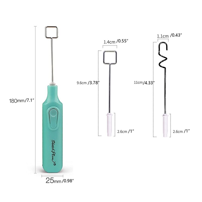 Handheld Battery Operated Epoxy Mixing Stick Epoxy Resin Stirrer for Crafts Tumbler Replaceable Electric Tumbler Mixer