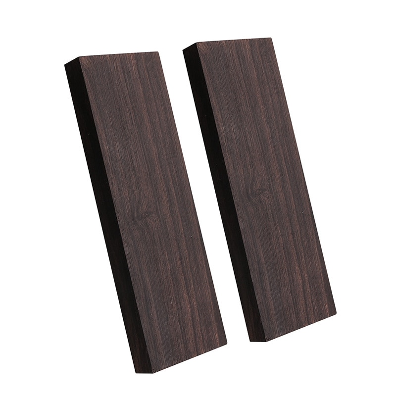 2 Pcs Black Ebony Lumber Wood Timber Handle Plate for Music Instruments DIY Tools 3/8 Inch X 1.5 Inch X 5 Inch: Default Title