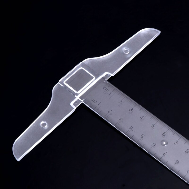 30cm 12'' Plastic Metric T Square Double Side Ruler Tool Measurement Measuring L15