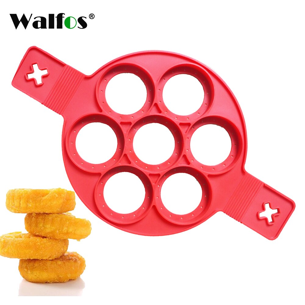 Walfos fødevarekvalitet silikone nonstick æg ring småkage kød tærte maker dessert pandekage form maker bageværktøj kage form form