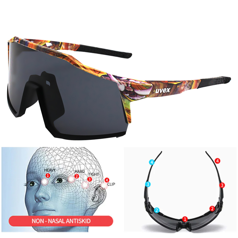 UVEX Fahrradbrille für Herren und Damen, Jugend, rosa, Sport-Sonnenbrille, UV-Schutzbrille für Baseball, Reiten, Laufen, Fahren