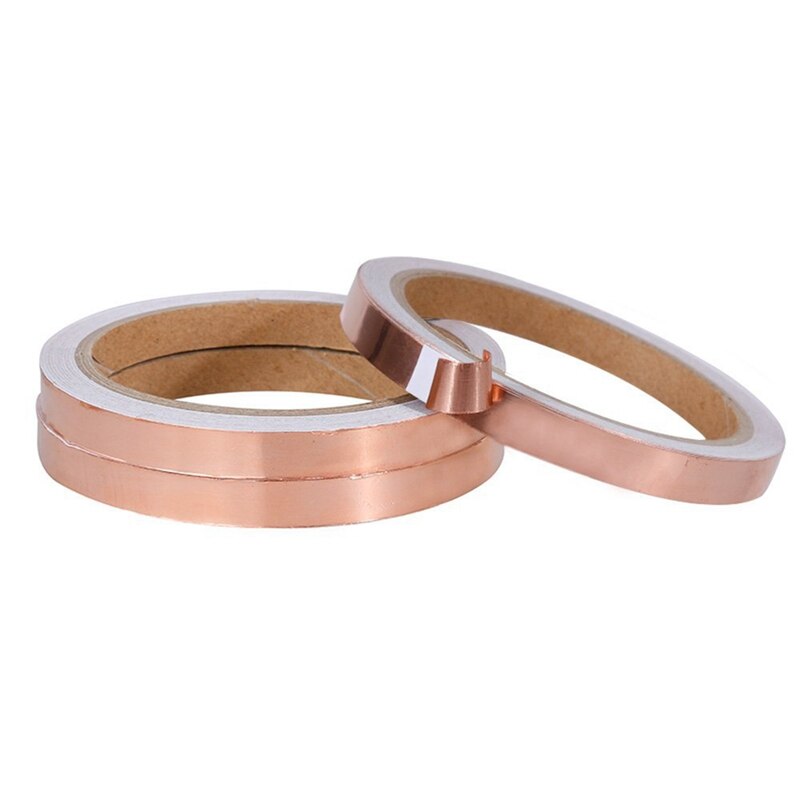 3*10M Nastro di Lamina di Rame con Conduttivo Adhensive Schermatura EMI Adesivo Conduttivo per Stained Glass, carta Circuiti, Elettrico R