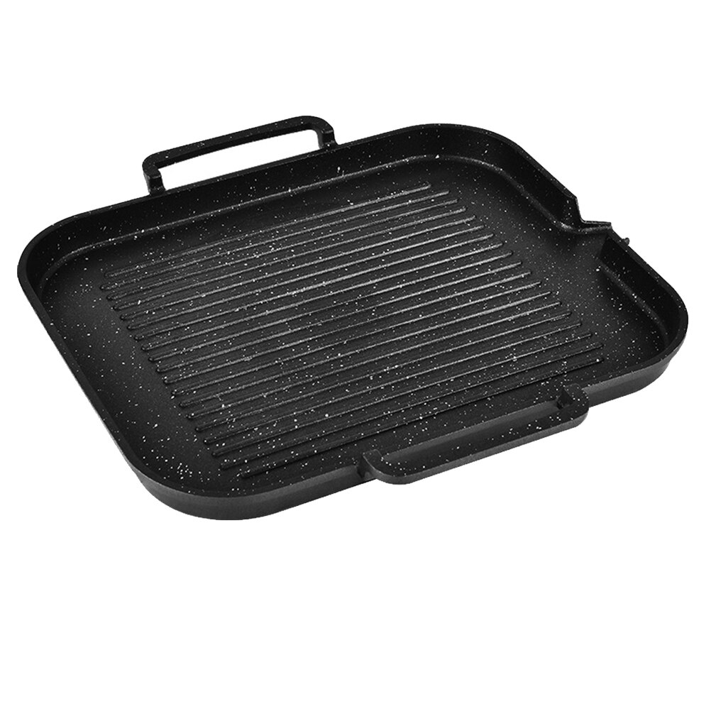 1PC Induction Cooker Special Baking Pan Smokeless Barbecue Pot Household BBQ Grill Plate Multi-functional Frying Pan for Home (B