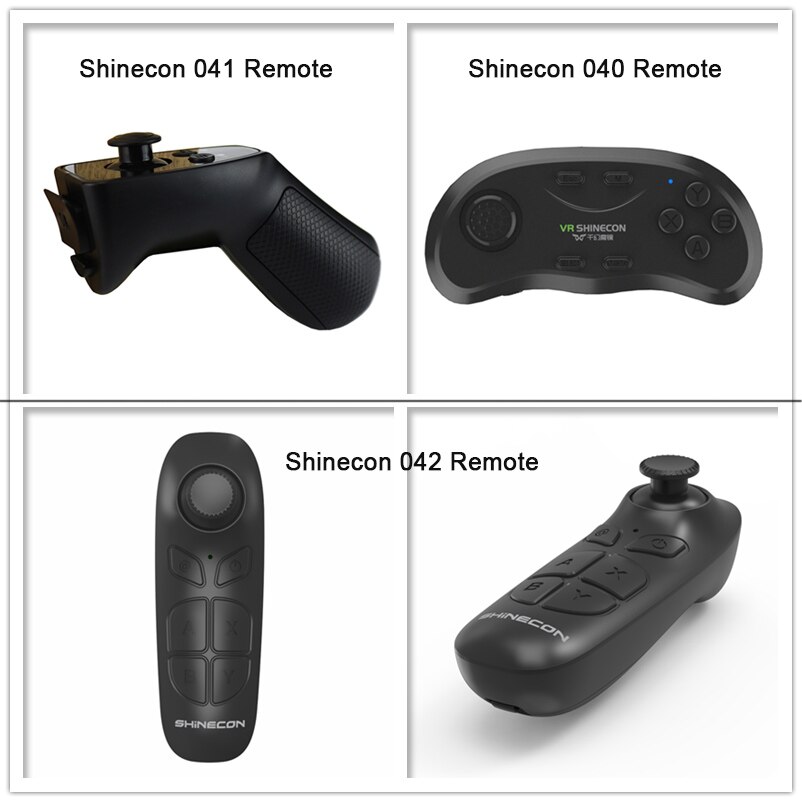 Shinecon 6.0 virtual reality smartphone 3d briller vr headset stereo hjelm vr headset med fjernbetjening til ios android