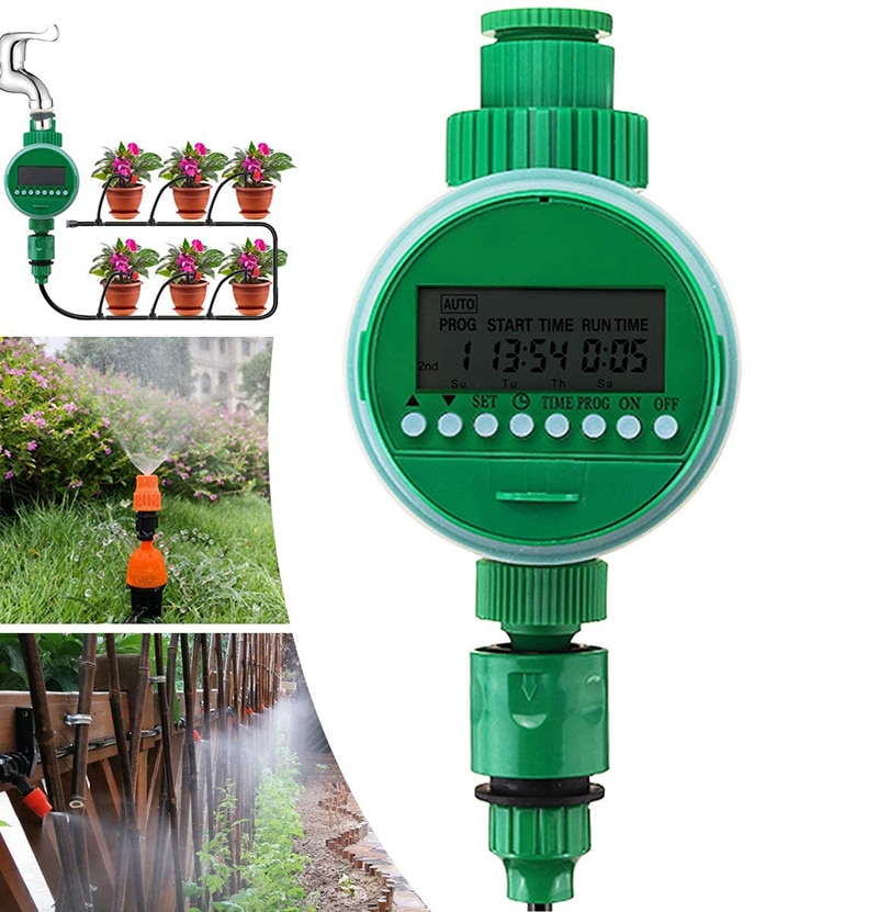 Kit d'arrosage automatique 30m, système d'irrigation à micro-gouttes pour le jardin, goutteurs réglables