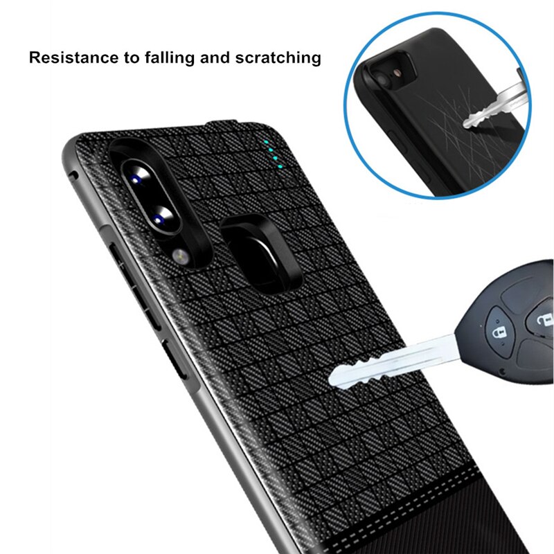 NTSPACE, funda de energía para Xiaomi Mi Play, funda para cargador de batería, batería de respaldo extensible de 5000mAh, funda para carga de batería con Clip trasero