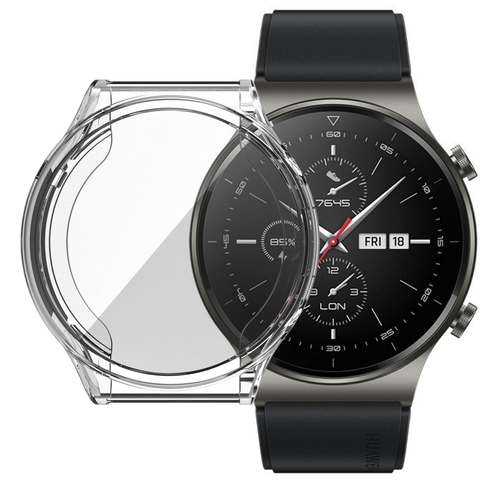 Tpu skjermbeskytterdeksel til huawei watch  gt2 gt 2 pro