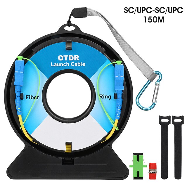 SC/FC/ST/LC-APC/UPC Fiber Optic OTDR Launch Cable Box ,Fiber Rings 150M OTDR Dead Zone Eliminator SM 1310/1550nm: Sc Upc-sc Upc