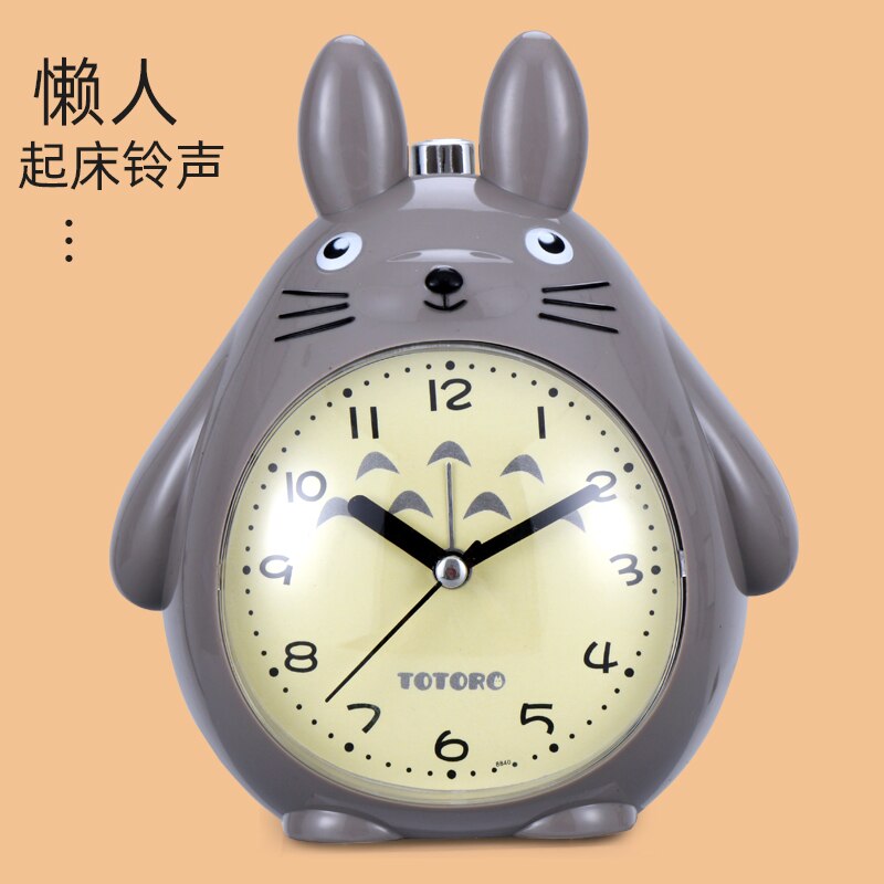 Children's Alarm Clock Special Cartoon for Students Can Speak Mute Night Light Sound, Super Large Intelligent Electronic: 4