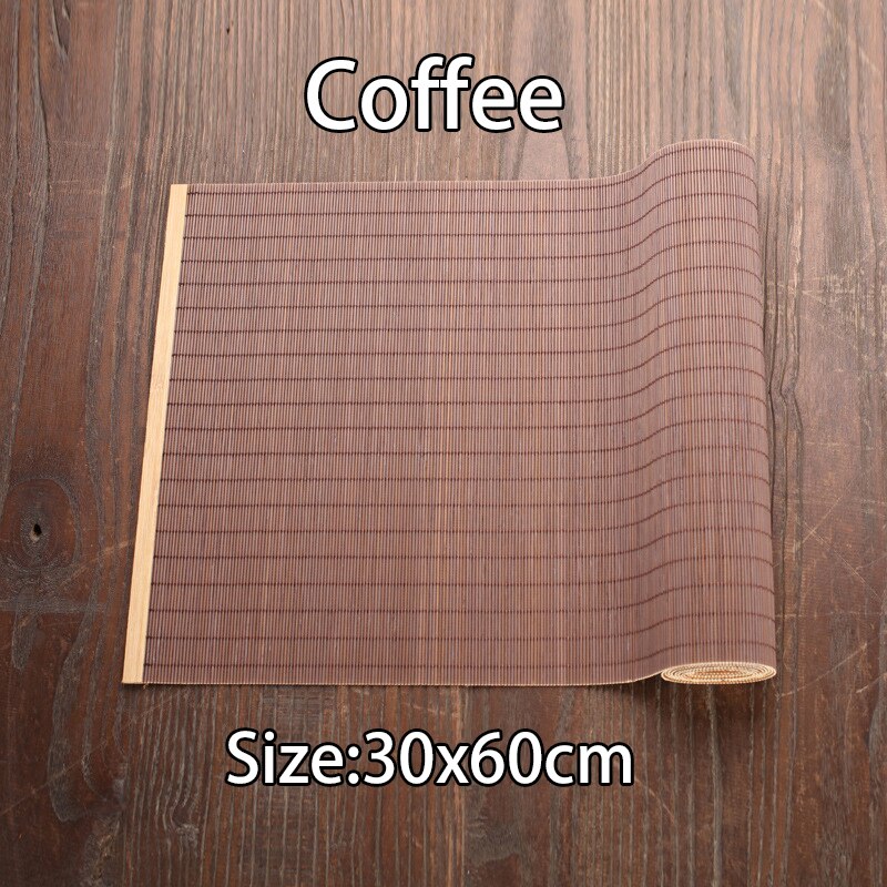 Natural Bamboo Table Mat Tea Dining Insulated Table Runner Japanese Style Woven Placemat Home Cafe Restaurant Decor Coaster: 13