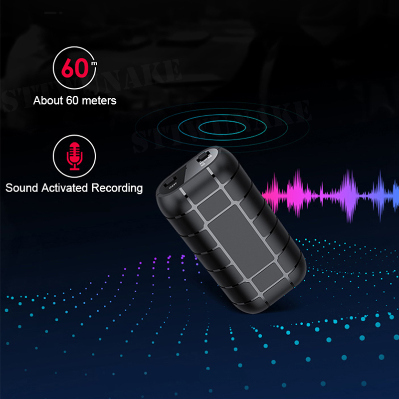 Mini voice activated recorder 500 hours digital recording device sound dictaphone audio micro record portable small