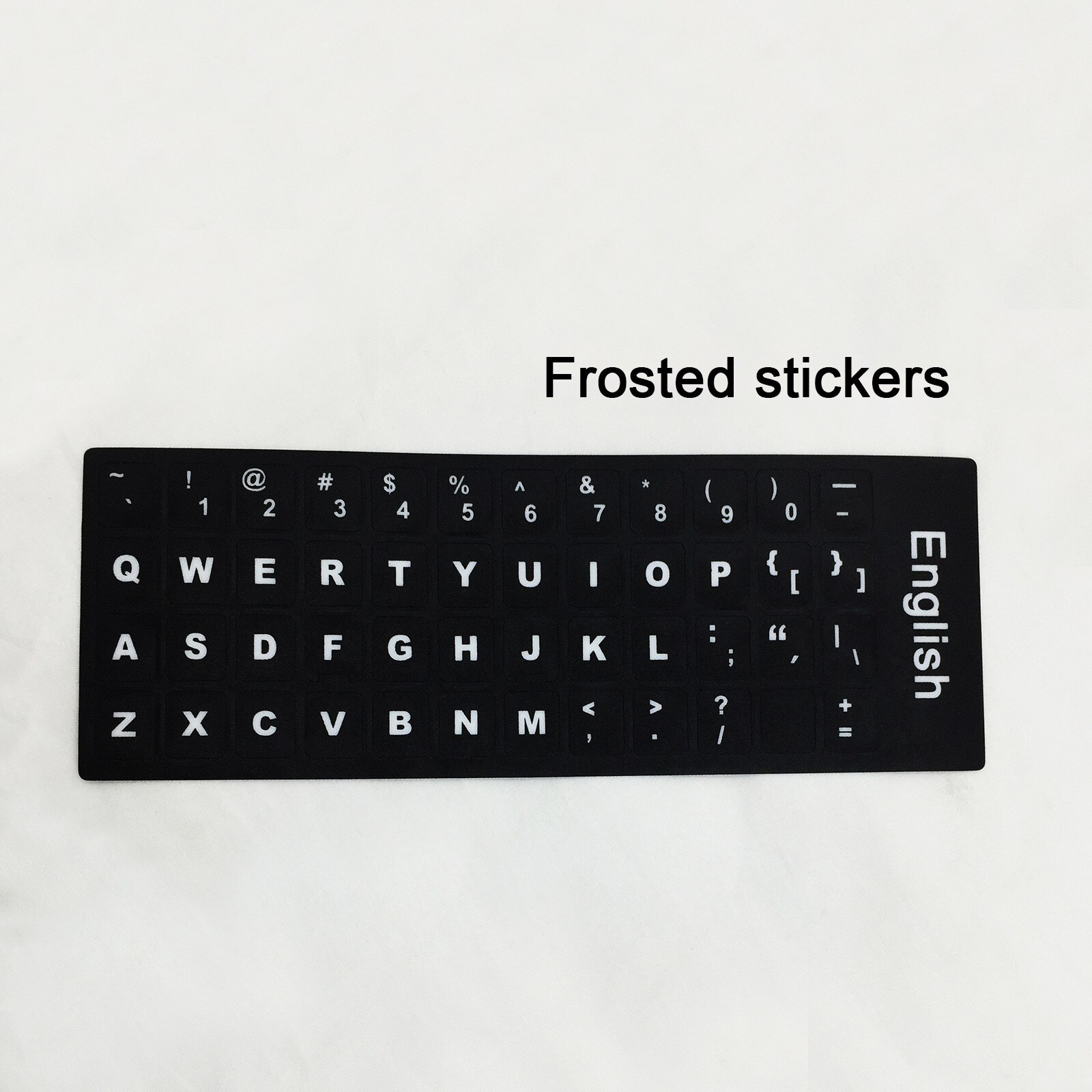 3PCS Notebook Keyboard Stickers Russian French English Arabic Spanish Portuguese Hebrew Keyboard Stickers Letter Alphabet Layout: K