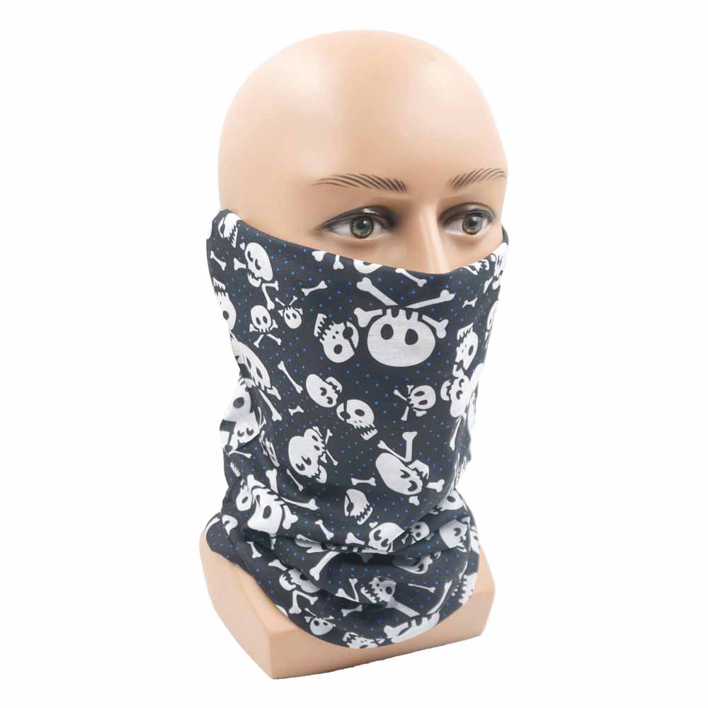 Ademend Schedel Halsbeenkap Voor Fietsen Wandelen Vissen Uv-bescherming Quickdry Zwart Bandana Mannen Vrouwen Art Printing Sjaal