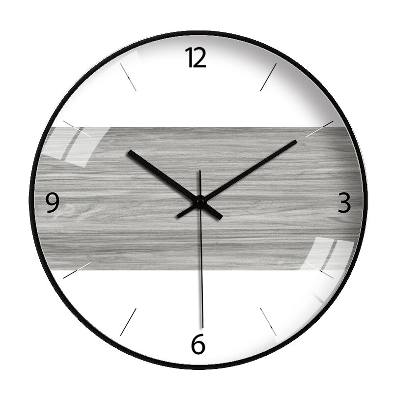 Reloj de pared nórdico para sala de estar, reloj de pared redondo, silencioso, , clásico: style4 / 10"