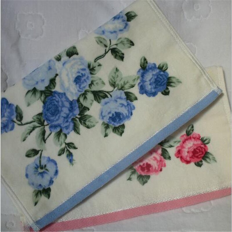 32*72 cm Gedrukt Bloem Katoenen Badstof Handdoeken, patroon Bloemen Gezicht Badkamer Handdoeken voor Volwassenen, Toallas Algodon