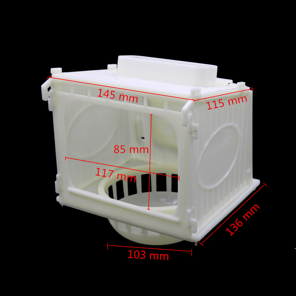 Bird Cage Bird House Parrot Cage White Plastic Pet Bird's Nest Removable 1 Pc