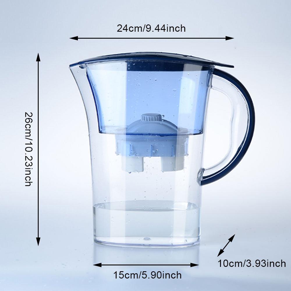 Vattenfilter kanna vattenkokare med påfyllning filterpatron aktivt kol vattenkokare hemmakontor drinkware purifier