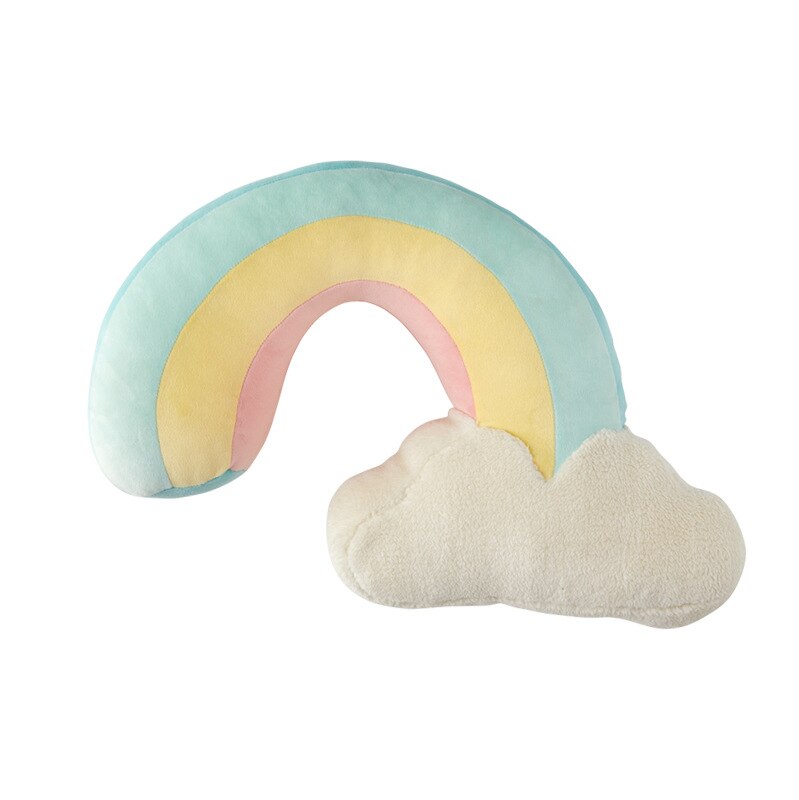 Leuke Creatieve Regenboog Zon Cloud Knuffel Gevuld Zon Bewolkt Natuurlijke Weer Zachte Pop Home Decoratie Kussen Kinderen Speelgoed: rainbow
