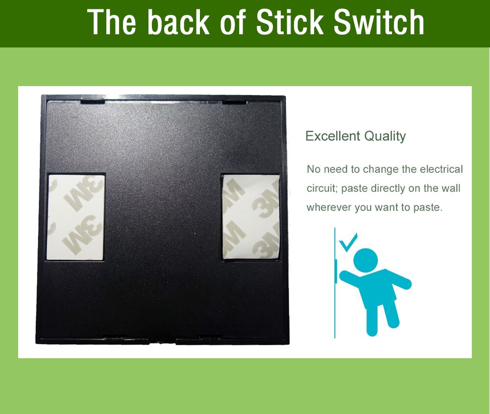 Igreli touch screen lys fjernbetjening stick switch trådløs  rf433 relæ modtager strøm  ac90v-250v 5a sender controller