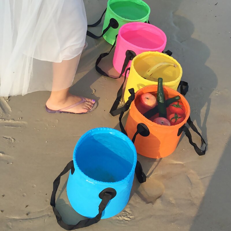 20L 12L Folding Bag Water Bucket Storage Container Water Carrier Waterproof Bags Portable For Outdoor Fishing Hiking Camping