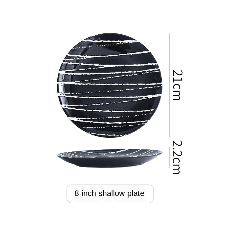 Europese Relief Stijl Diner Platen Eetkamer Plaat Portie Schotel Ronde Plaat Cake Lade Westerse Steak Ronde Lade Keuken Plaat ZH632: color7