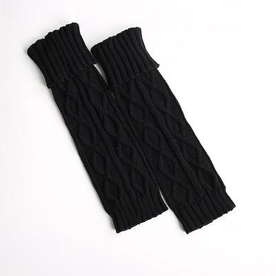 Gestrickte Wolle Thermische Schutz Bein Lange Winter Füße Stapeln Leggings Wärmer Einfarbig Körper Wärmer Polainas: 1