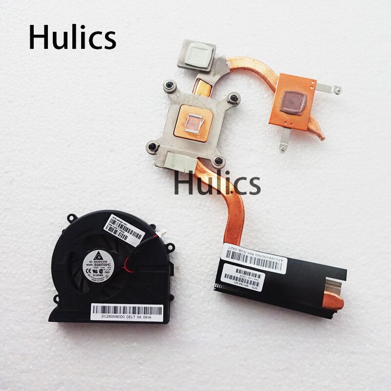 Hulics Original CPU cooling Radiator heatsink for HP DV7 DV7-1000 INTEL 481144-001 AT03X0010C0 480481-001 FAN