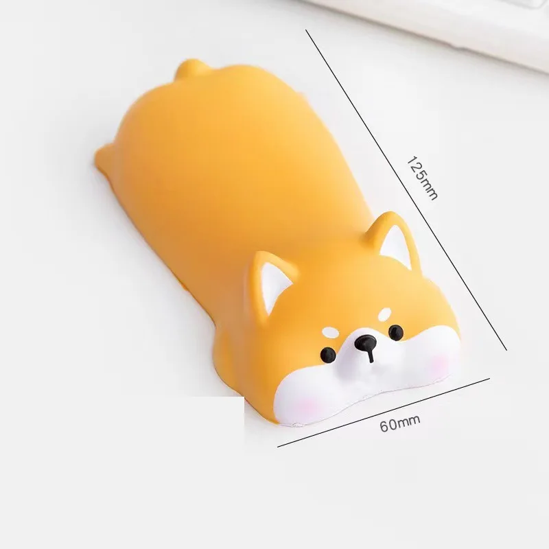 Komfortowa piankowa podkładka pod nadgarstek podkładka pod mysz śliczna mysz zmieniająca stres dla graczy podkładka pod nadgarstek wsparcie Home Office ozdoba na biurko: YELLOW