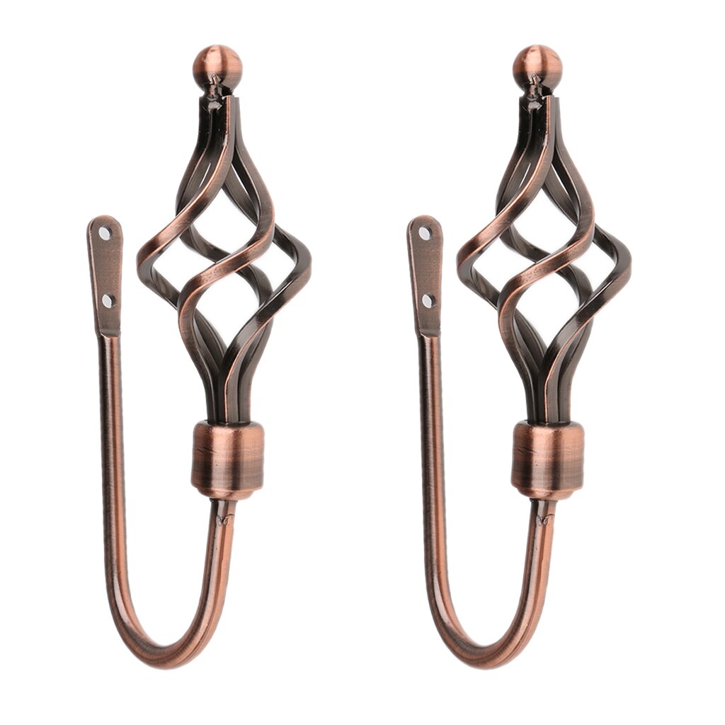 2 Piece Metal Curtain Hooks Window Drapery Tieback Holdback er